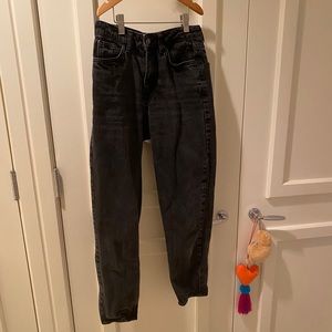TOPSHOP black mom jeans